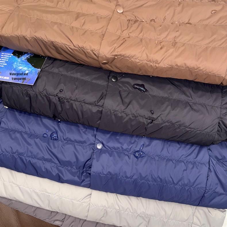 Colete de Penas Leve - Grande, Corte Justo, Quente, Colete Outono/Inverno, Unissexo, Sem Mangas.