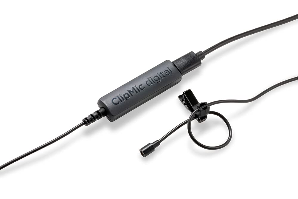 Apogee ClipMic Digital2 Lavalier Ansteckmikrofon für Kompatibel mit und Windows Mikrofon, Streaming, iPhone, Mac,