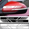 2PCS Car Rearview Mirror Stickers Racing Stripes Decal for Civic FIT Accord Prelude CRV 5th Mugen CRZ CRX Jazz HRV Pilot CB0