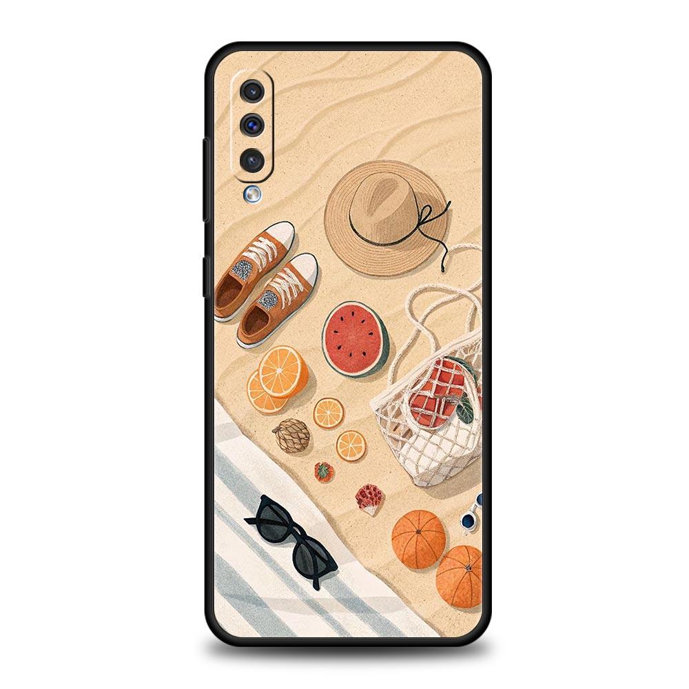 Summer Beach Phone Case for Samsung Galaxy A56 A36 A26 A16 A34 A24 A42 A22 A20 A12 A40 A30 A10 5G Soft TPU Cover Shell Funda Bag