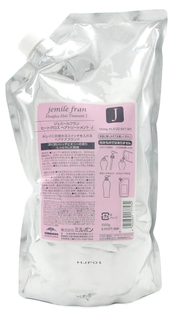 MIlbon Jemile Fran Heat Gloss Treatment J 1000g [Refill]