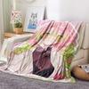 1PC Demon Slayer Print Flannel Blanket, High Quality All Seasons, Home Decor, Warmth and Comfort, Perfect for Christmas Gifts