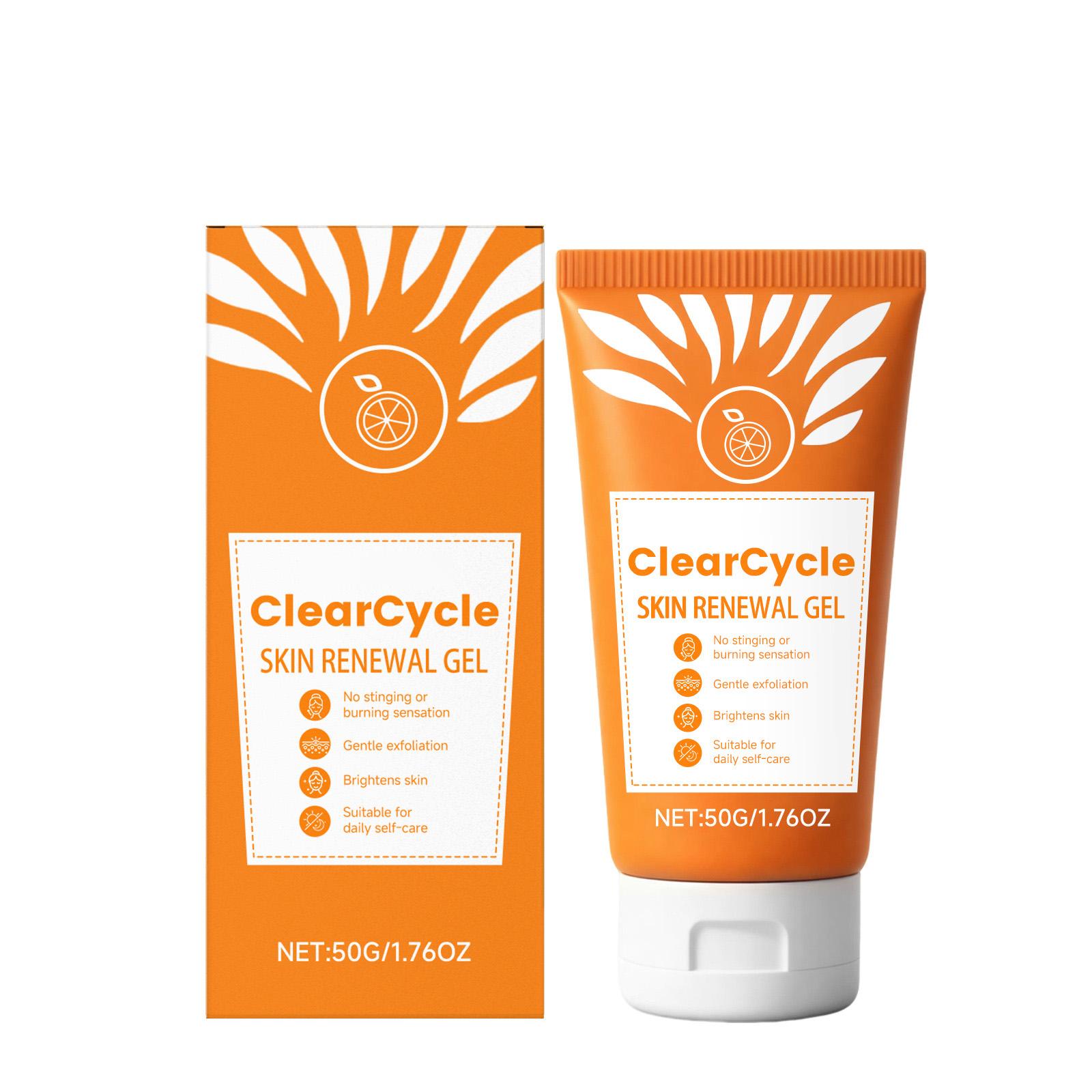 Orange Exfoliating Gel, Refreshing Cleansing Gel, Gentle Facial Cleanser, Facial Scrub one size