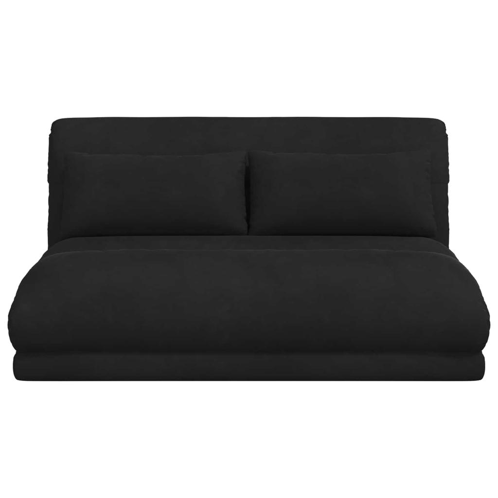 Adjustable Floor Chair Black Velvet