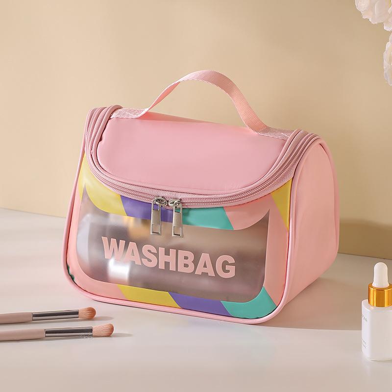 Women PVC Waterproof Cosmetic Bags Travel Storage Bag Toiletry Organizer Portable Transparent Makeup Bag Female Shower Wash Bag