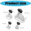 4 Piece Metal Tubing Clamp Fastening Tool High Tensile Steel Fasteners with Protective Finish for Workshop Household Use
