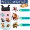 50 Cartoon Origami Animal Graffiti Stickers Guitar Notebook Suitcase DIY Waterproof Stickers