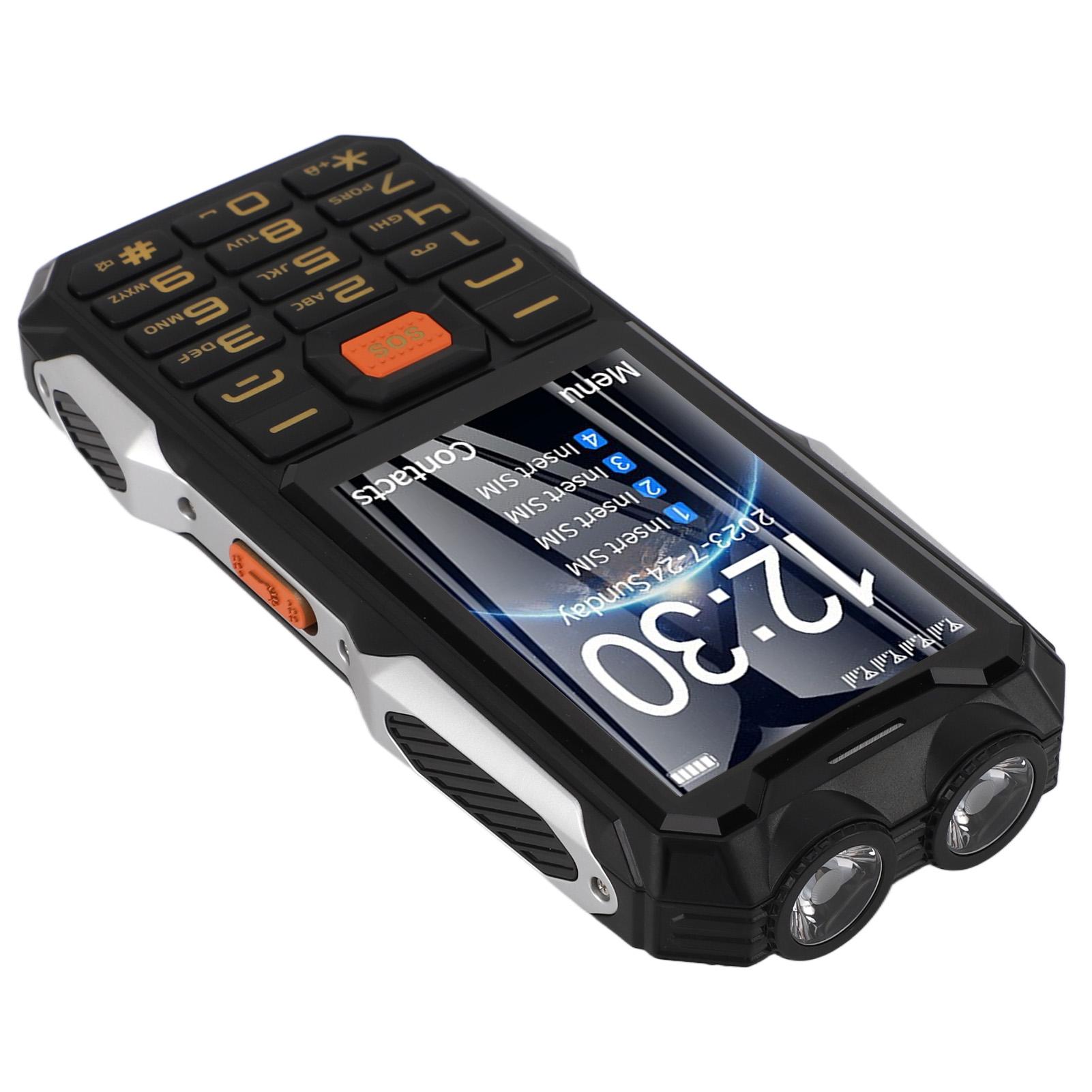 

Мобильный телефон для пожилых людей, четыре карты, четыре режима ожидания, большая кнопка, громкий звук, сотовый телефон с экраном 4,0 дюйма чёрный