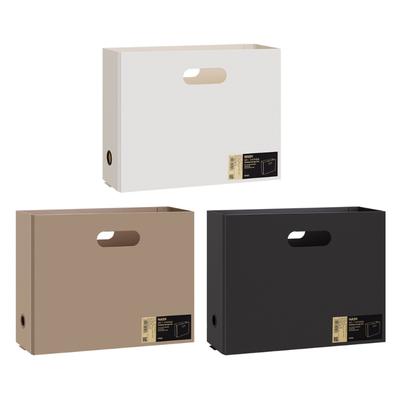 Document Organizer Box File Box Plastic File Storage Box Desk Organizer File Organizer Stationery Supplies for Document