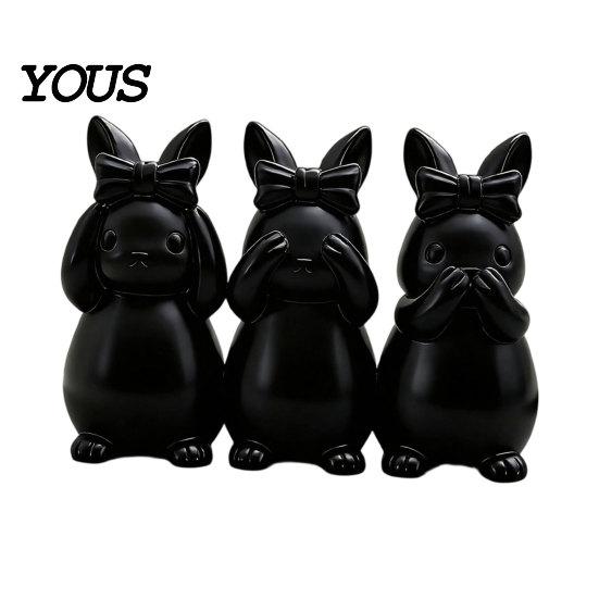 Easter Bunny Ornament Ornament, One-piece Molded Figure, 3D Printed Rabbit Decor Design Decorative Figurine for Living Room Bedroom