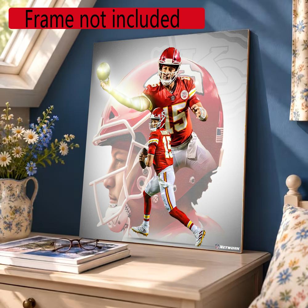 Patrick Mahomes 5D Diy Diamond Paintings Mosaic Wall Round Diamond Art Painting Kits Embroidery Crystal Accessories Frameless