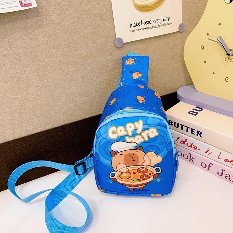 Toddler Cartoon Unisex Capybara Crossbody Bag Fun Design Daily Travel School