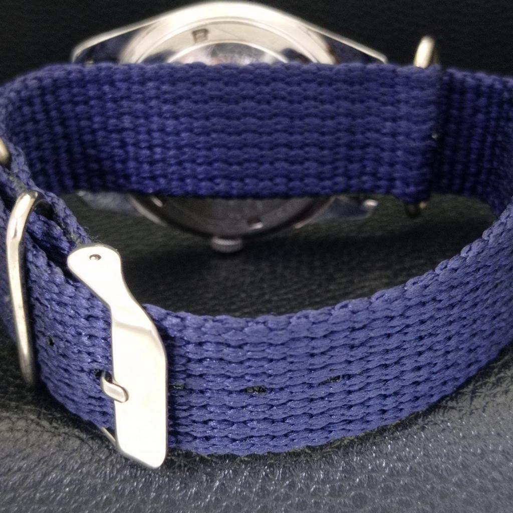 VINTAGE TITONI AIRMASTER ROTOMATIC SWISS MENS SKY BLUE DIAL WATCH a700140-5 R201-a700140