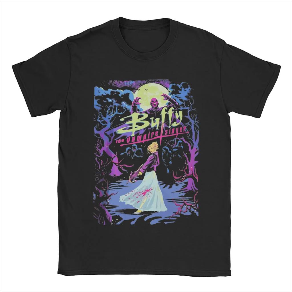 Buffys The Vampires Slayers Spike T Shirts 2026 Spring summer new men Novelty TShirt Round Collar Tees Short Sleeve Tops