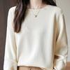 Round-neck Knitted Sweater for Women Spring and Autumn Long-sleeved Casual Pullover Loose Sweater Pullover Base Layer for Women
