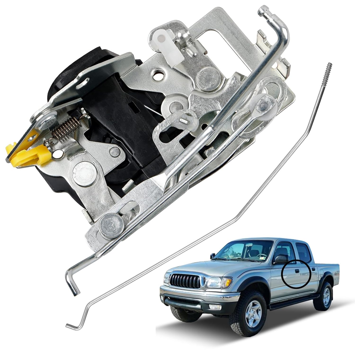 69320-04010 Передний левый замок двери, привод защелки, совместимый с Toyota Tacoma 1998-2004, Защелка замка двери водительской стороны, Неэлектрический замок двери Driver Side