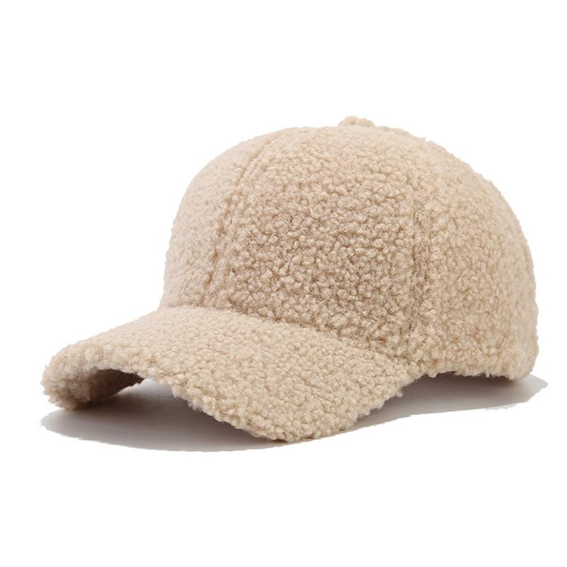 Teddy Plush Warm Baseball Cap Fashionable Versatile Duckbill Hat
