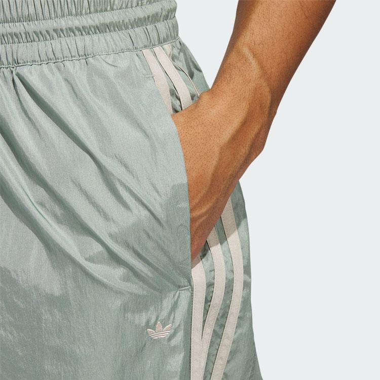 Adidas Originals Basketball Warm-Up Pants Color Block Button Decoration Sports Long Pants Men Bottoms Silver Gray Green IK8559