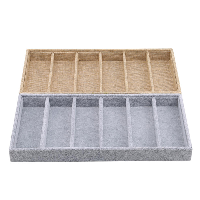 1Pc Sunglasses Organizer Tray Boxs 6 Grids Stackable Glasses Display Case for Women Glasses Jewelry Display Watch