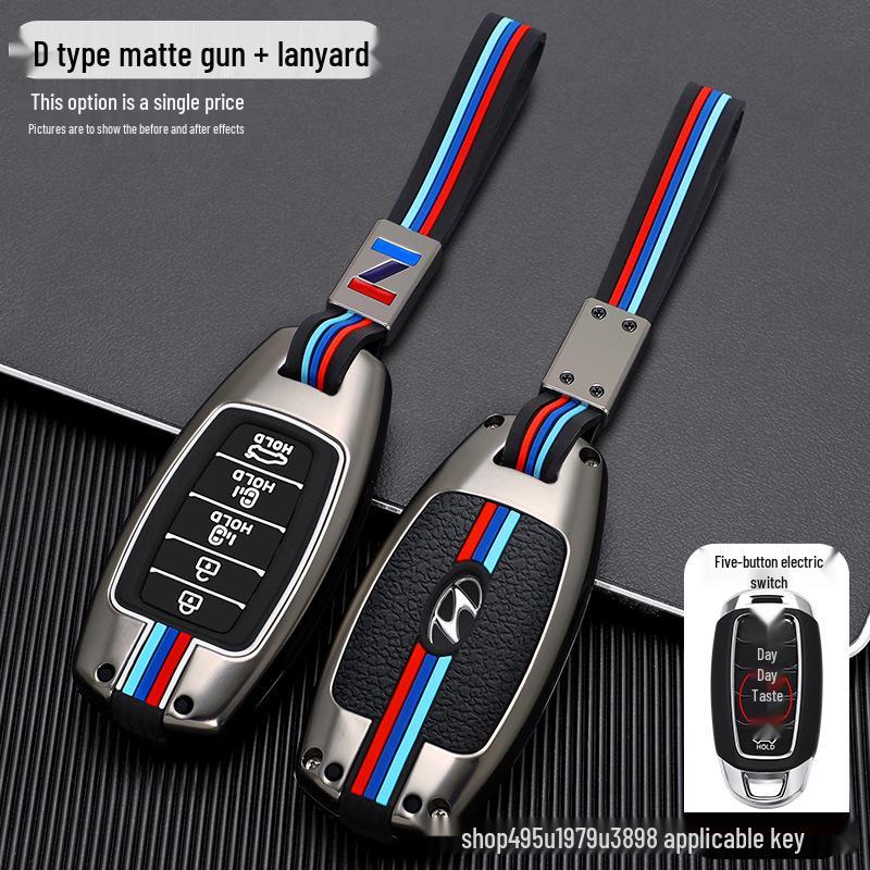 Elantra Key Case for Hyundai: Metal Shell for Mistra/Festa/ix35 Models 2022