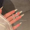 2025 Trendy Korean Micro-Inlaid Zircon Bow Earrings with S925 Silver Needle and Pearl for Women