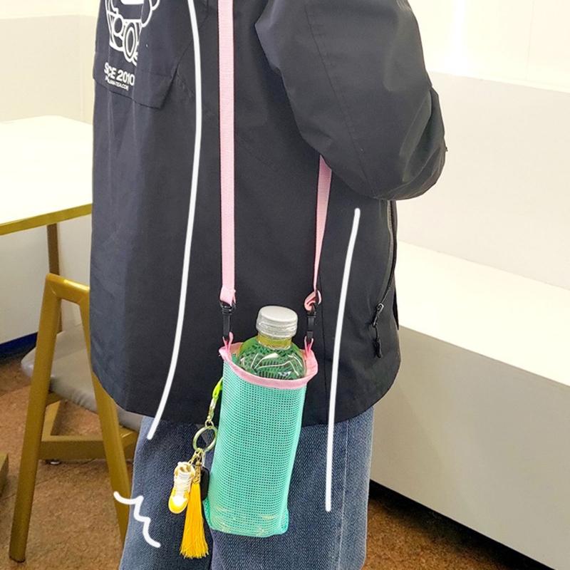 Porte-bouteille d'eau adapté aux enfants Sangle réglable ergonomique Nylon extérieur Manchon pour tasse/boisson Pour usage quotidien Y5GB