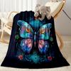 1pc Butterfly Signs blanket Soft and Warm for Sofa Office Camping Travel Livingroom Great Gift for Friends and Family Comfortable