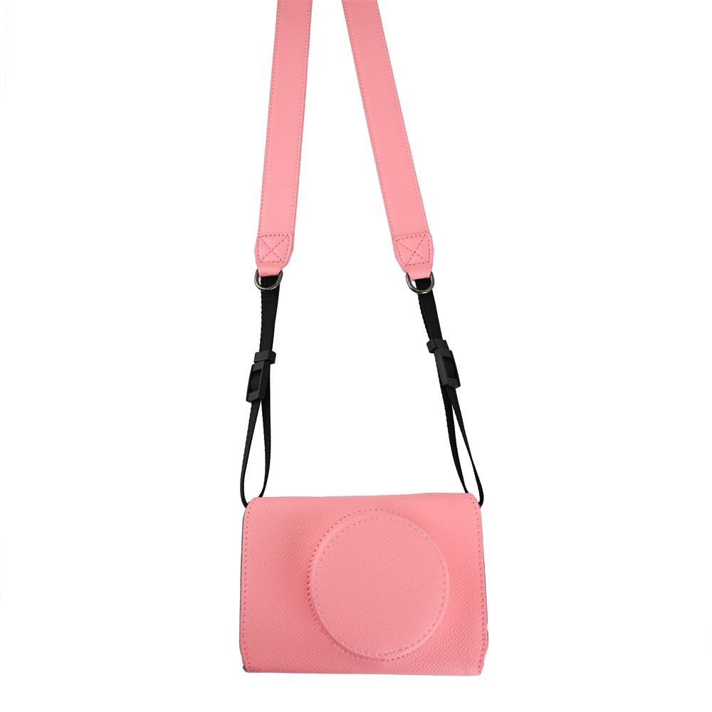 Étui en Cuir PU à Imprimé Palmier pour Fujifilm X-E5 Fuji XE5 Sac de Rangement pour Appareil Photo Coque Dure de Protection avec Bandoulière