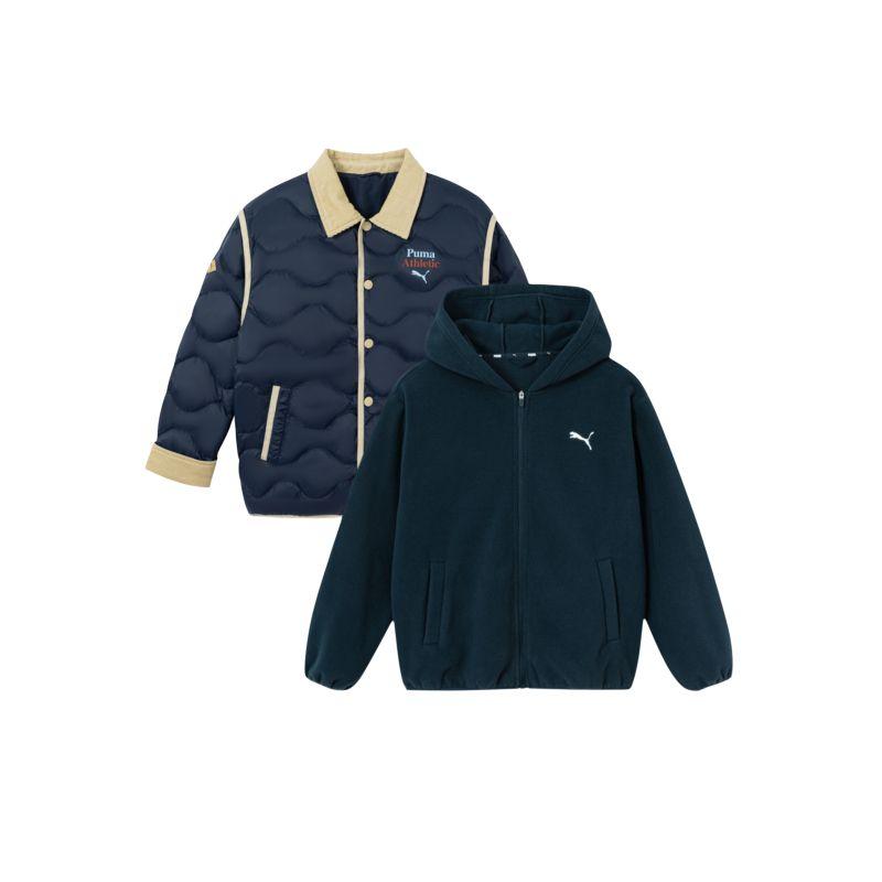 PUMA Down Jacket 2 Piece Set Warm Reversible Outfit Kids 353425107210-80802 110
