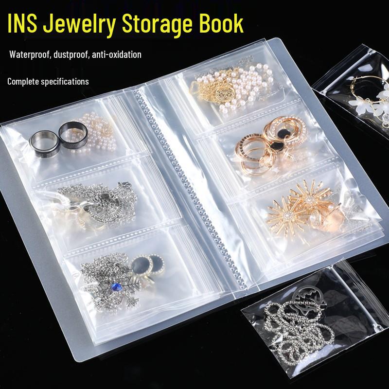 Transparent PVC Dustproof Jewelry Storage Bag - Anti-oxidation Earring & Necklace Organizer Album