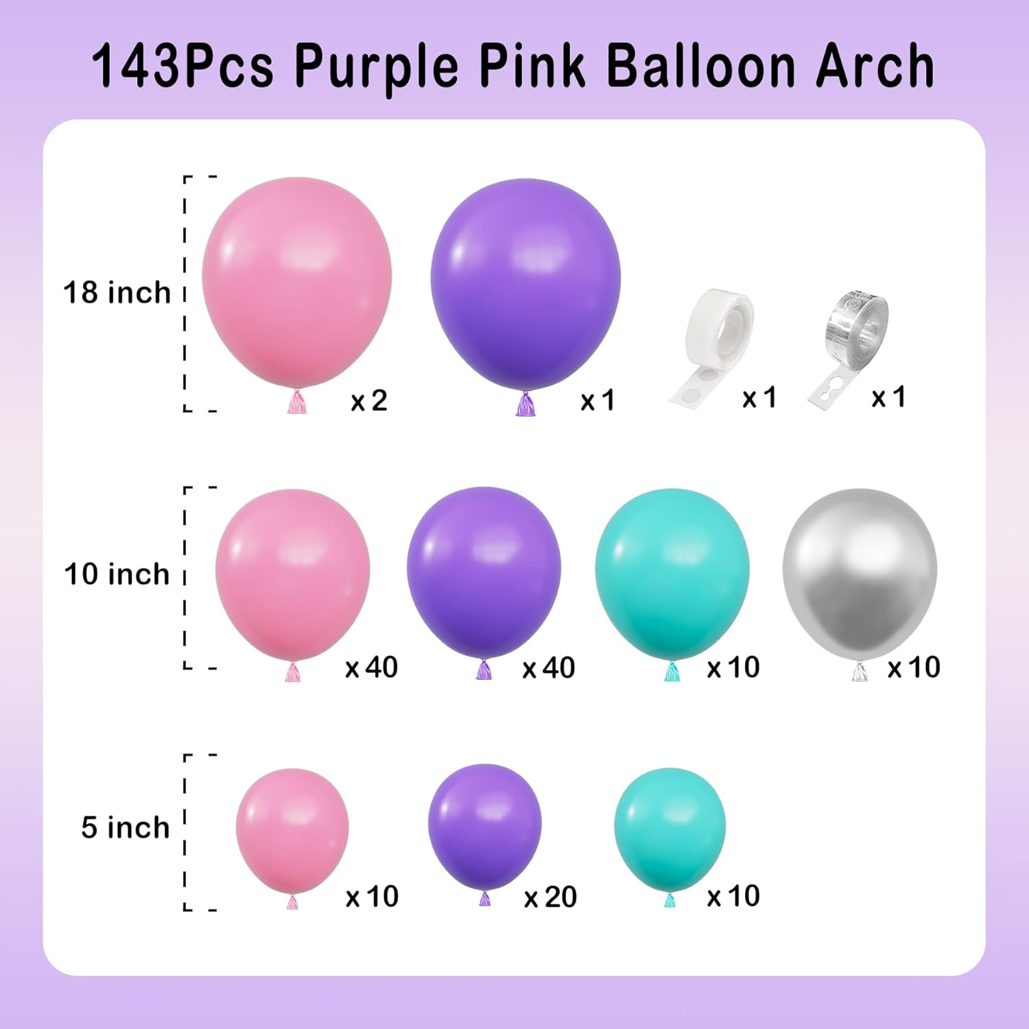 

148PCS multi-color latex balloon set suitable for birthday parties, weddings, Valentine s Day parties Other