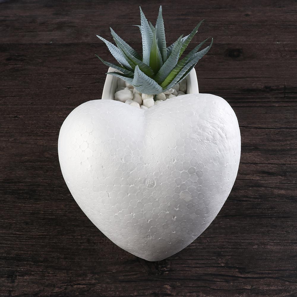 6/8.5/10/15cm Heart Foam Mould DIY Cake Practice Mould Polystyrene Styrofoam for Wedding Party Decor Foam Kitchen Accessories