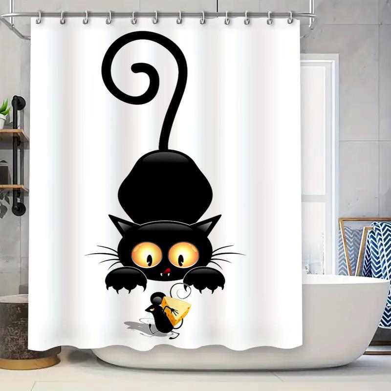 Vibrant Colors and Abstract Design Shower Curtain Ideal for Modern Bathroom Decor 90x180cm