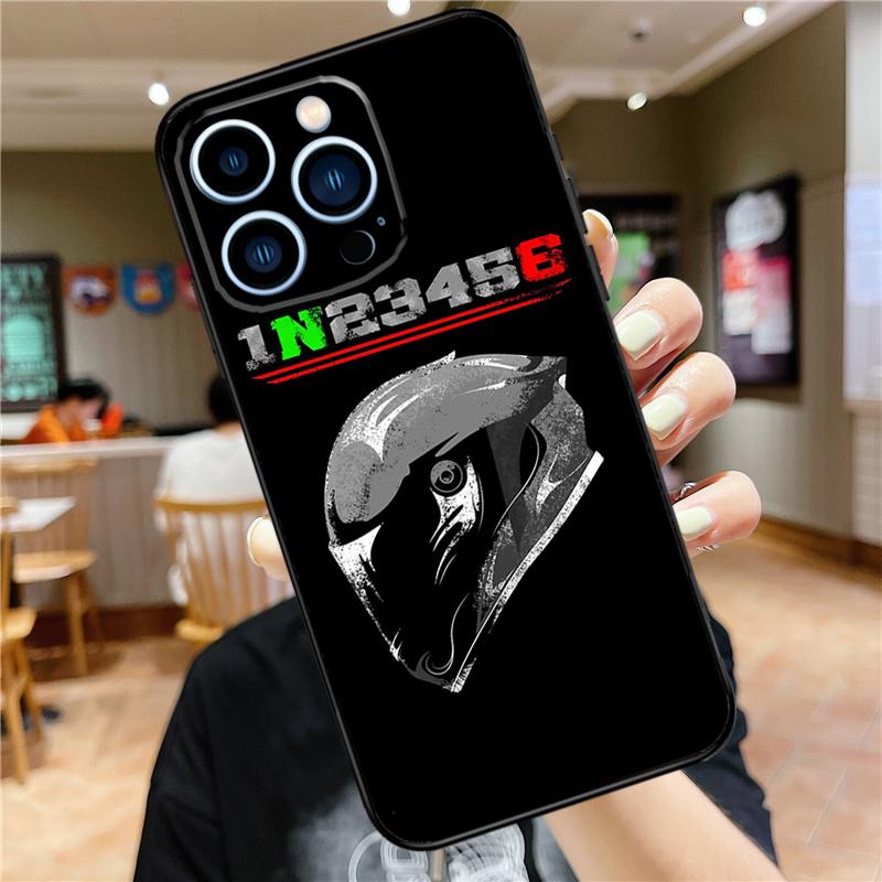 1N23456 Motorcycle Case For iPhone 17 16 15 13 12 11 14 Pro Max Mini Plus 16e 17 Air Bumper Cover Accessories