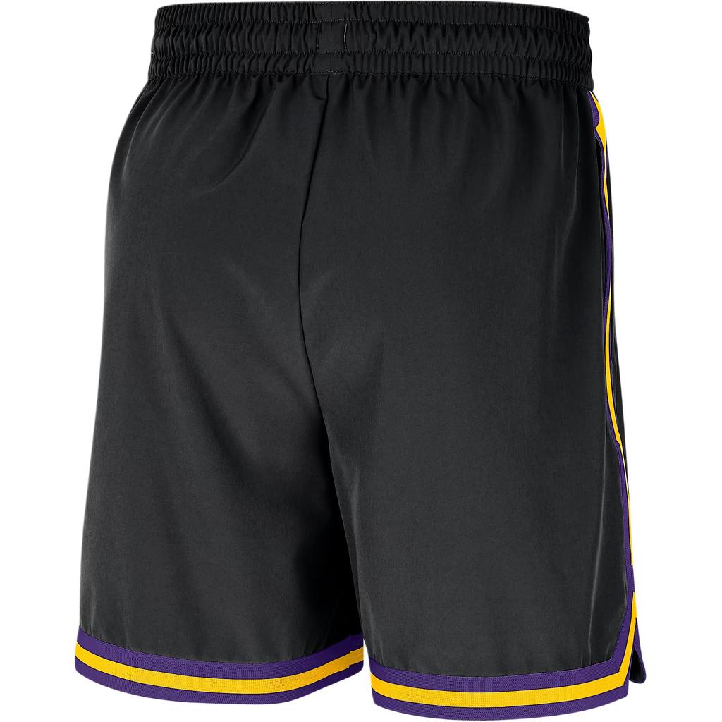Nike Los Angeles Lakers Logo Elastic Waist Mid Rise Casual Shorts Men shorts HM7380-010