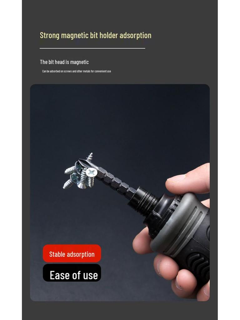 Dual-Head Ratcheting Telescopic Screwdriver with Phillips, Slotted, and Torx Heads