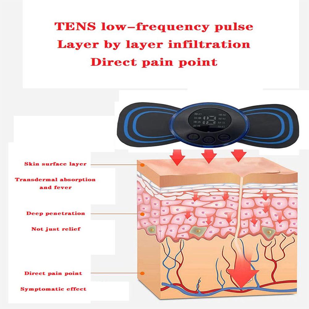 Intelligent Mini Charging Portable Electric Neck Massager Shoulder and Neck Pulse Therapy Instrument Cervical Massage Patch
