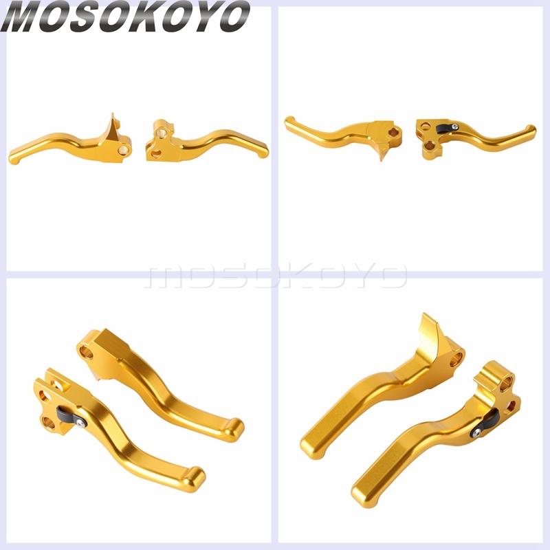 3-Finger Kurzer Bremskupplungshebel Schalthebel CNC-Aluminium Bremssteuerung für Harley Sportster 883 1200 XLH XL Custom Roadster