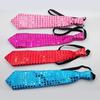 LED luminous tie, glitter sequined luminous tie, concert atmosphere props