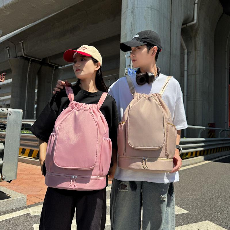 Bundle bag badminton bag backpack large capacity sports waterproof storage bag simple travel drawstring folding bag