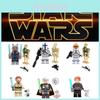 Set di Giocattoli con Blocchi da Costruzione Clone Trooper di Star Wars per Bambini Materiale Plastico Altezza 4,5 cm