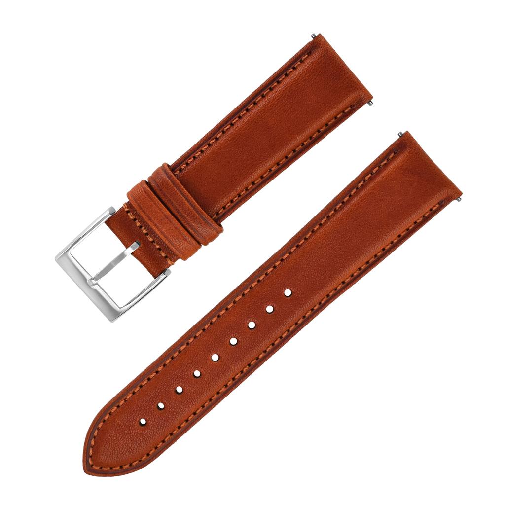 Orologio in Vera Pelle di Vacchetta con Pelle conciata al Vegetale, Adatto per Huawei Samsung Dw Cardi Cinturini per Orologi da Uomo e da Donna