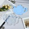 Practical DIY Teapot Plate Silicone Mold Innovative Silicone Coaster Mold For Unique Teapot Plate and Cup Mat Decoration