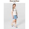PawinPaw Girls' Cartoon Bear Puff Sleeve T-shirt
