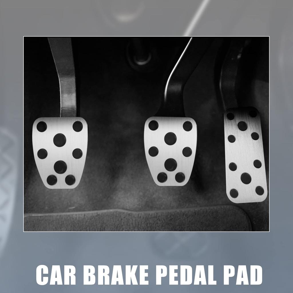 X AUTOHAUX Car Foot Pedal Pad Accelerator Gas Brake Clutch Pedal Cover Kit Anti-Slip