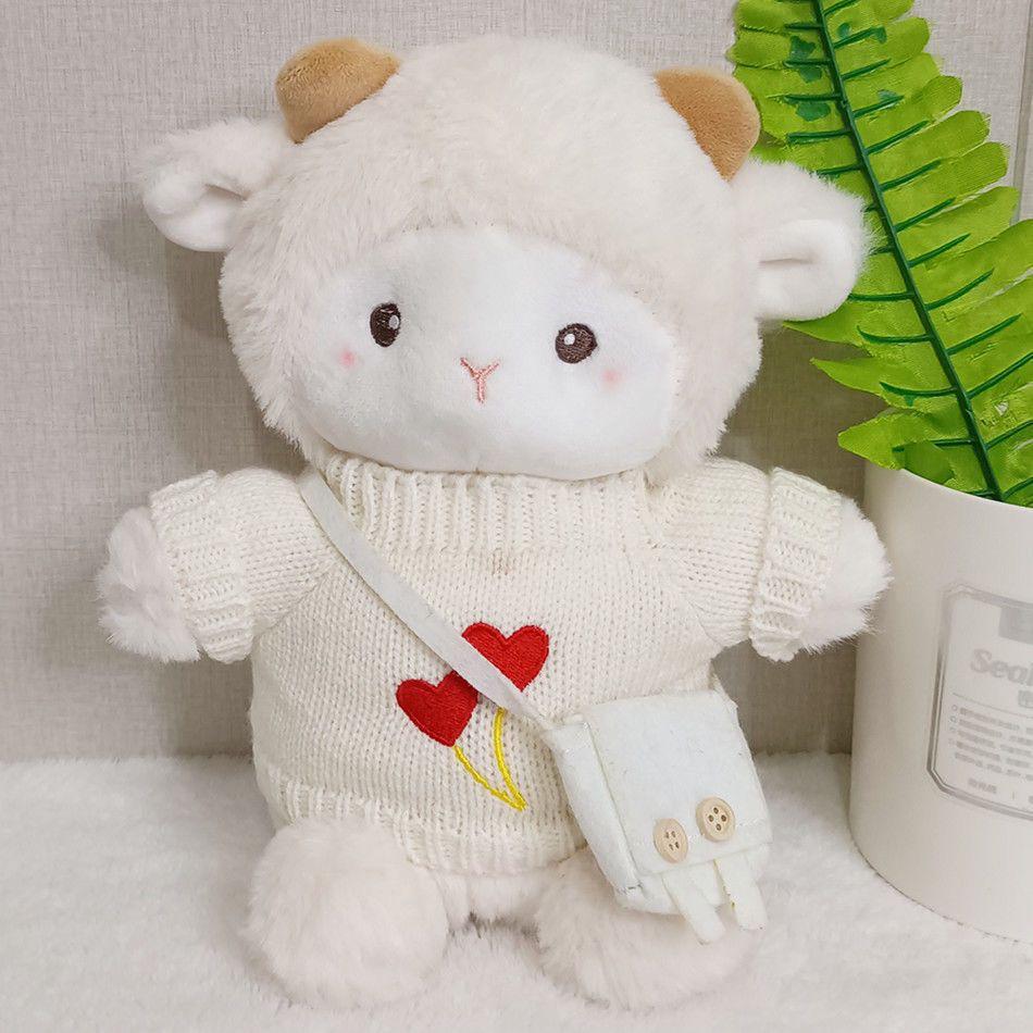 Internet Star Poki the Lamb Plush Toy: Cute Belle the Sheep Doll in Outfit - Perfect Gift for Girls