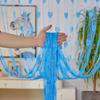 Line Curtain Love Heart String Curtain Room Divider Tassel Curtain Door Curtain  Home Decor