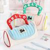 Large Capacity Handheld Makeup Bag Multifunctional Cat Pencil Pouch  Children