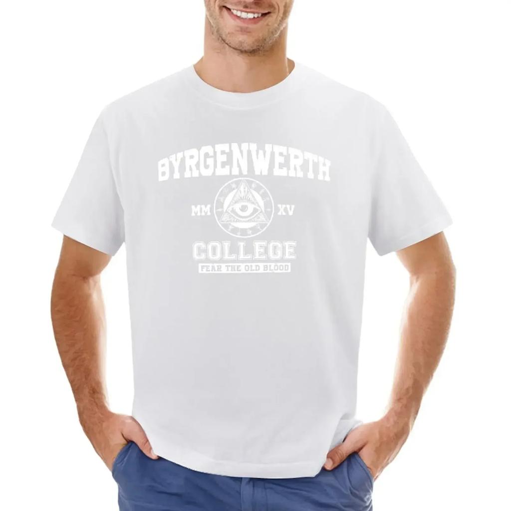 Byrgenwerth College (White Text) T-shirt customs korean fashion oversized t shirt