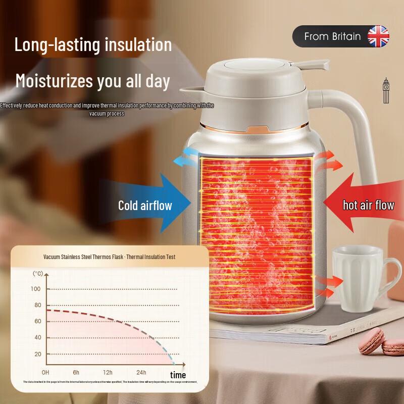 BVGMAV 1.2L Insulated Tea Pot with Infuser